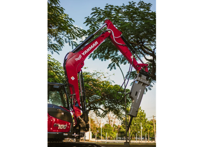 Mini escavadeira Yanmar com Rompedor