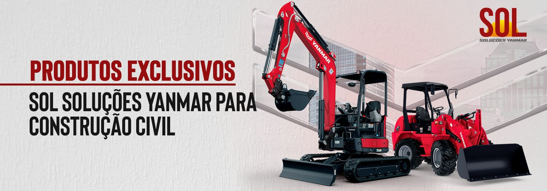 Mini Escavadeira Yanmar para Construção Civil