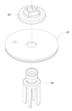 DIAFRAGMA DO ACIONADOR COMPL EMBALADO 1243575 (CONJUNTO COMPLETO)